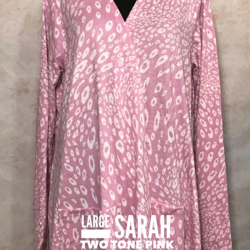 NWT LuLaRoe Sarah pink leopard size large